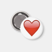 Red Heart - Emoji Magneet (Voorkant / Achterkant)