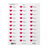 Red Heart Etiket (Full Sheet)