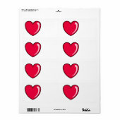 Red Heart Etiket (Full Sheet)