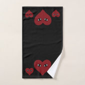 Red Heart Eyes Bad Handdoek (Handdoek)