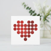 RED HEART FAUX GOLD FOIL POINTE LA CARTE DE JOUR D (Debout devant)