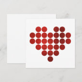 RED HEART FAUX GOLD FOIL POINTE LA CARTE DE JOUR D (Devant / Derrière)