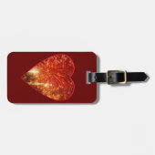 Red Heart Fireworks Bagagelabel (Voorkant horizontaal)