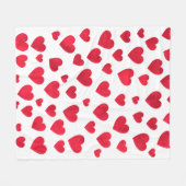 Red Heart Fleece Blanket Deken (Voorkant (Horizontaal))
