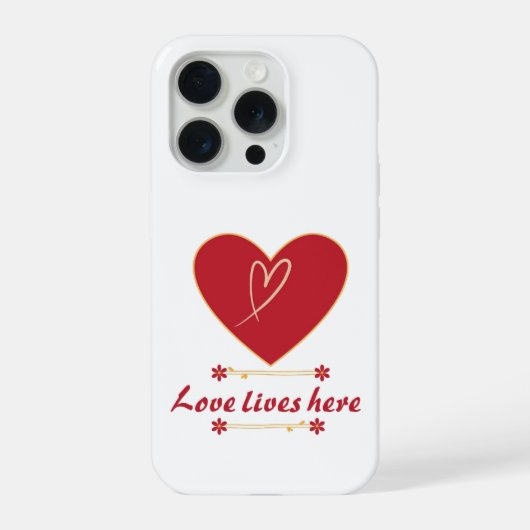Red Heart Floral Design – “Love Lives Here”  (Verso)