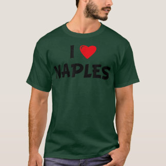 Red Heart Girls Boys I Love Napels T-shirt