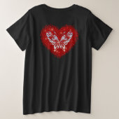 Red heart glitter butterfly (Design dos)