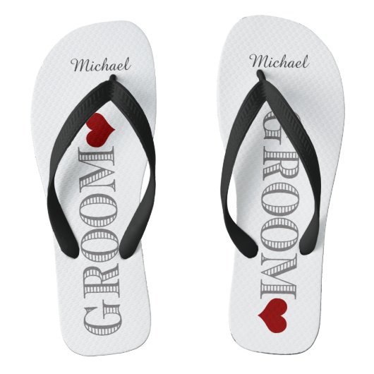 Red Heart Groom Teenslippers (Voetbed)