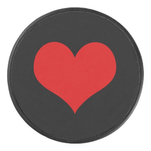 Red Heart Hockey Puck (Voorkant)