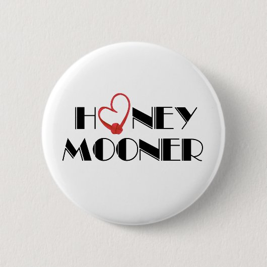 Red Heart Honeymooner Ronde Button 5,7 Cm (Voorkant)