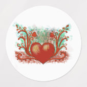 Red Heart Labels (Design 2)