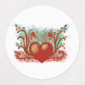 Red Heart Labels (Design 1)