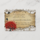 Red Heart Leaf Place Card Website Hartelijk dank Plaatskaartje (Achterkant)