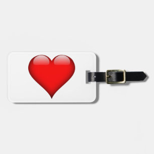 Red Heart Love Bagagelabel