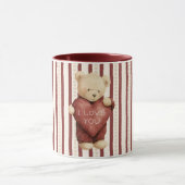 Red Heart Love Bear Mok (Midden)