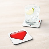 Red Heart Love Bier Onderzetter (Rechterzijde)