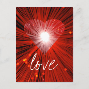 Red Heart 'Love'-briefkaart Briefkaart
