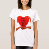 Red Heart Love est dans le T-shirt Air (Devant)