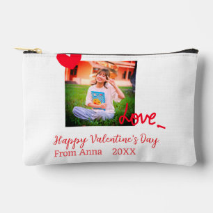 Red heart love happy valentijnsdag foto naam toevo etui