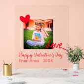 Red heart love heureuse Sainte-Valentin ajouter ph (Mariage)