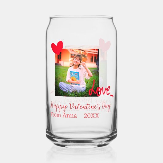 Red heart love heureuse Sainte-Valentin ajouter ph (Recto)