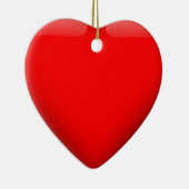 Red Heart Love Keramisch Ornament (Rechts)