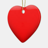 Red Heart Love Keramisch Ornament (Links)