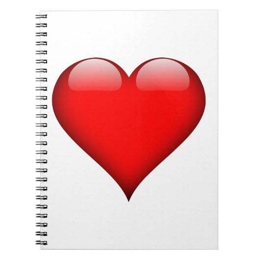 Red Heart Love Notitieboek (Voorkant)