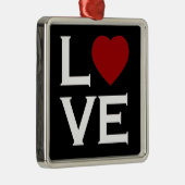 Red Heart Love Ornament (Rechts)