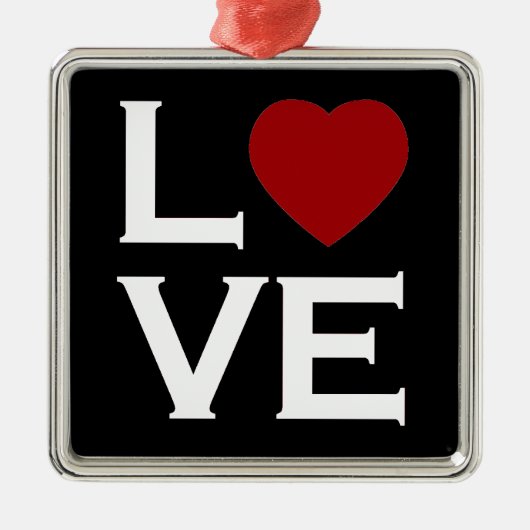 Red Heart Love Ornament (Voorkant)
