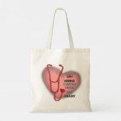Red Heart LPN verpleegster Tote Bag (Achterkant)