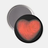 Red Heart Magneet (Voorkant / Achterkant)