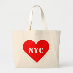 Red Heart NYC Jumbo Canvas tas