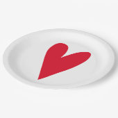 Red Heart Papieren Bordje (Gekanteld)