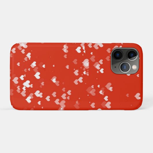 Red Heart Pattern Case-Mate iPhone Case (Achterkant (horizontaal))