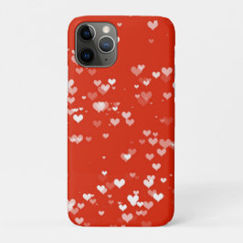 Red Heart Pattern iPhone 11 Pro Hoesje
