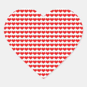 Red Heart Pattern Weddings Valentijnse Birthdays Hart Sticker