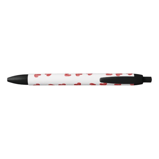 Red Heart Patterned Pen (Achterkant)