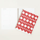 Red Heart Patterned Planner (Display)