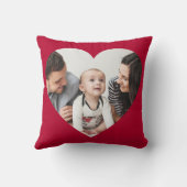 Red Heart Photo coupé Coussin de la Saint Valentin (Verso)