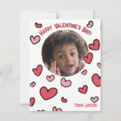 Red Heart Photo Salle de classe Carte Saint-Valent (Devant)