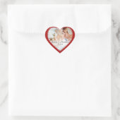 Red Heart Photo Wedding Stickers (Tas)