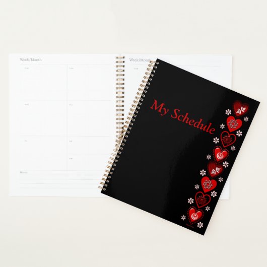 Red Heart Planner (Display)