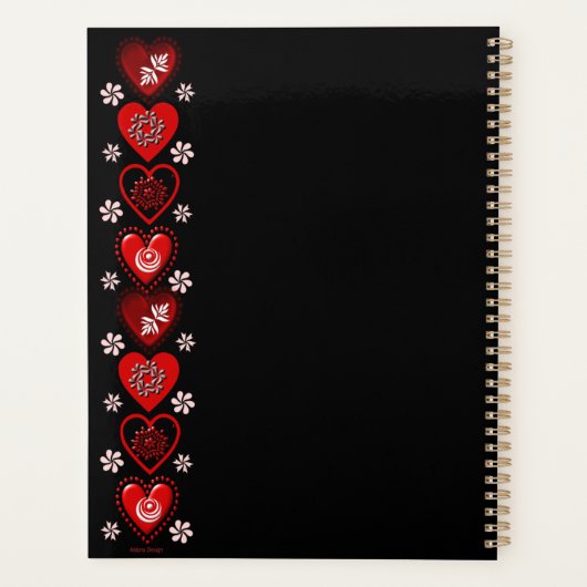 Red Heart Planner (Achterkant)