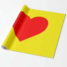 Red Heart Pop Art Cadeaupapier