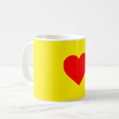 Red Heart Pop Art Koffiemok (Voorkant links)