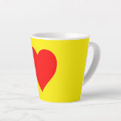 Red Heart Pop Art Latte Mok (Rechterhoek)