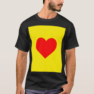 Red Heart Pop Art T-shirt