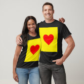 Red Heart Pop Art T-shirt (Unisex)
