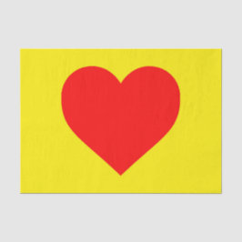 Red Heart Pop Art Tissuepapier